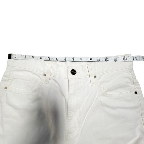 Goldsign The Bell Pearl White Barrel Leg High Rise Jeans Women’s 28 - Picture 11 of 15